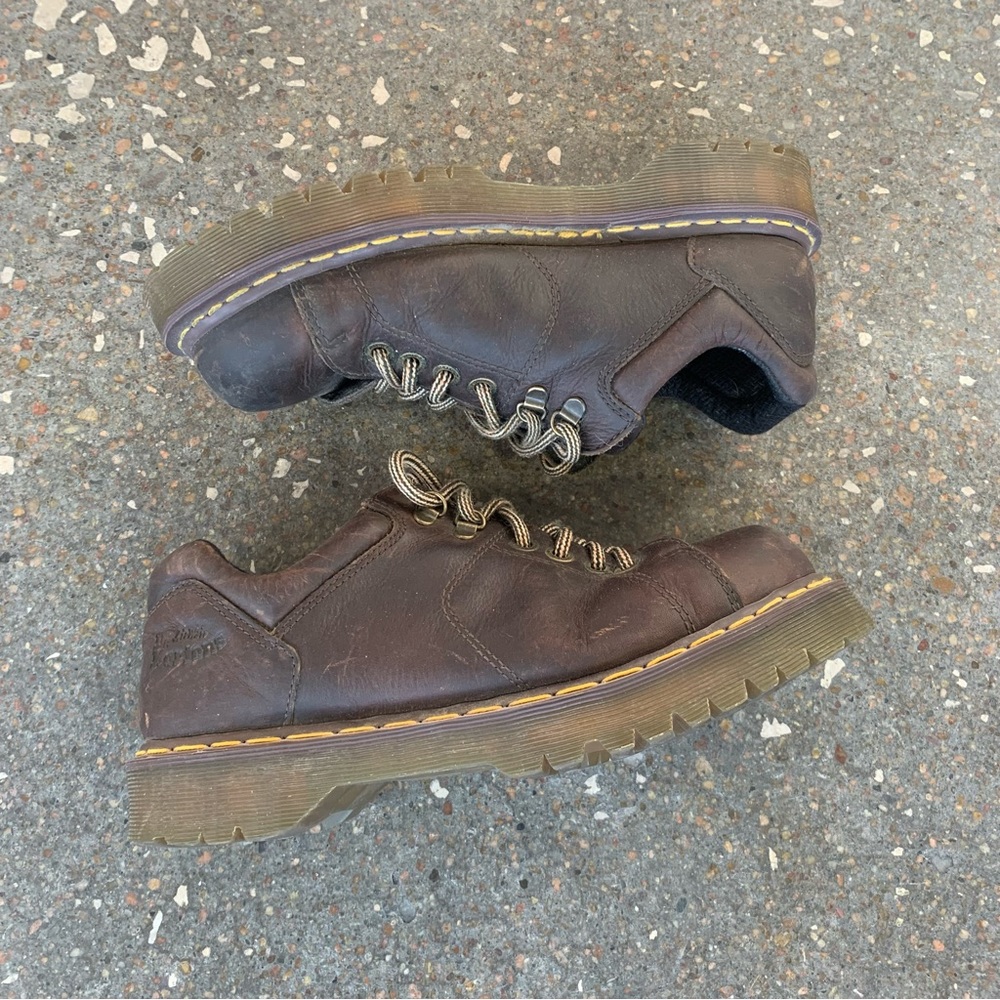 Vintage Dr. Martens  8312 Chunky Brown Leather Men's Work Shoes Size 10 Non Slip